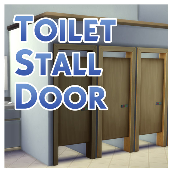  Mod The Sims: Simple Toilet Stall Door by Menaceman44