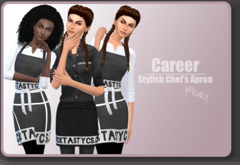  Xmisakix sims: Chef’s Aprons for your Business and dress