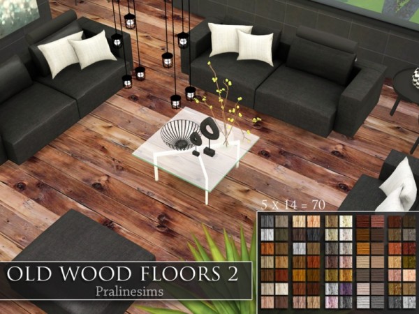  The Sims Resource: Old Wood Floors 2 by Pralinesims