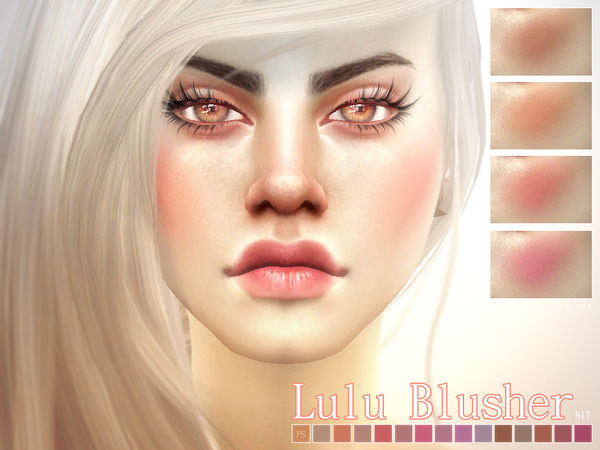  The Sims Resource: Lulu Blusher N17 by Pralinesims