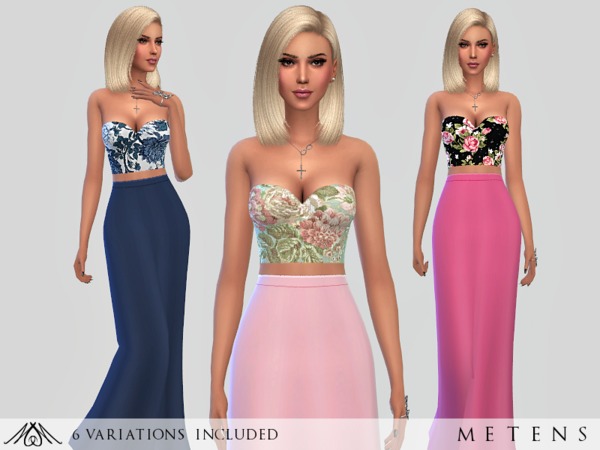  The Sims Resource: Bloom   Gown by Metens