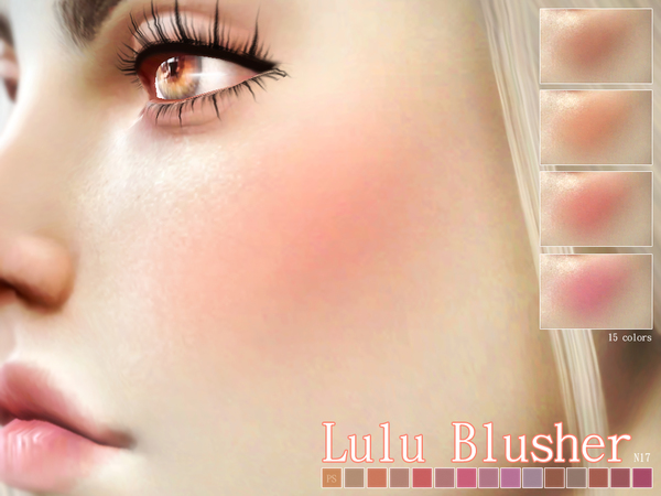  The Sims Resource: Lulu Blusher N17 by Pralinesims