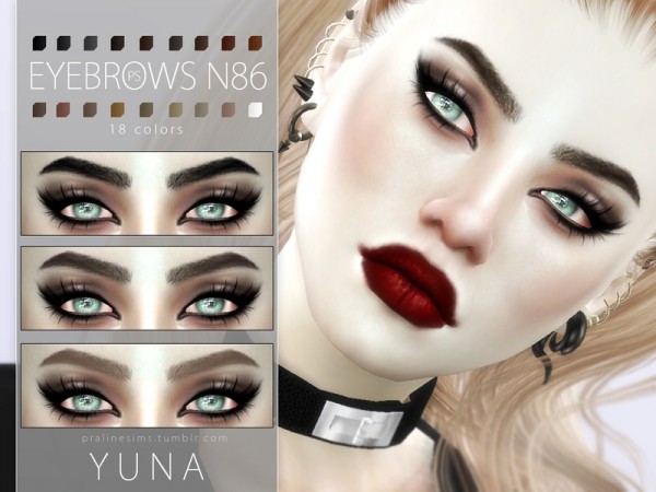  The Sims Resource: Eyebrow Pack N12 by Pralinesims