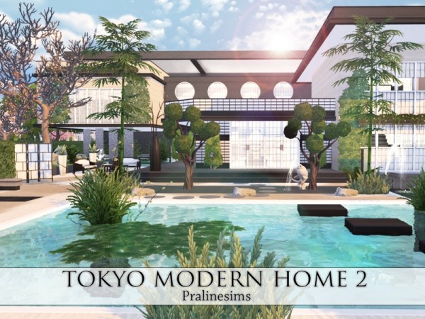  The Sims Resource: Tokyo Modern Home 2 by Pralinesims