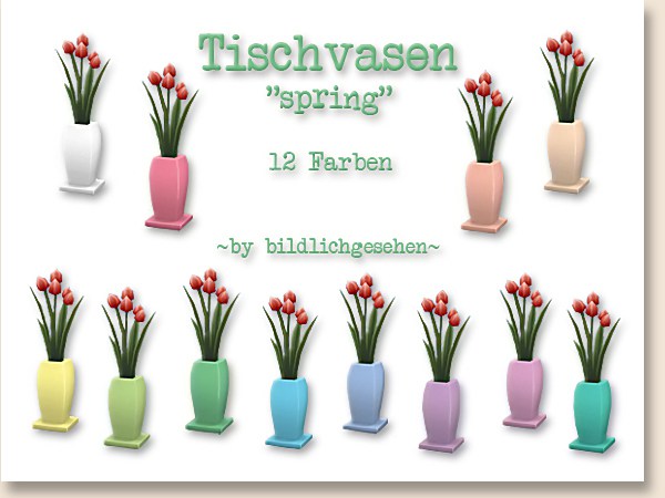  Akisima Sims Blog: Spring table vase