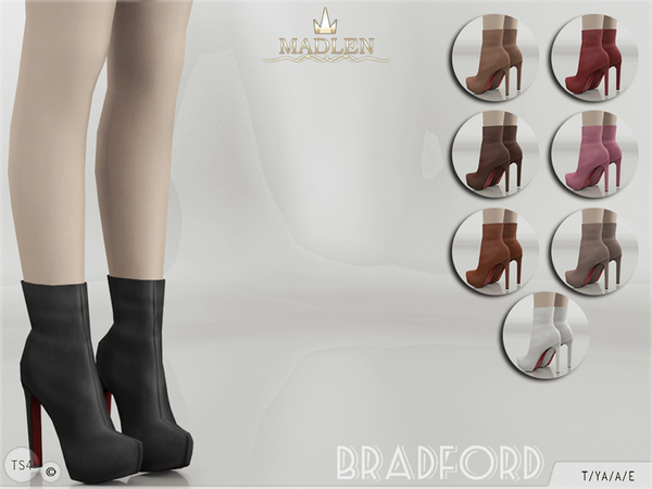  The Sims Resource: Madlen Bradford Boots by MJ95