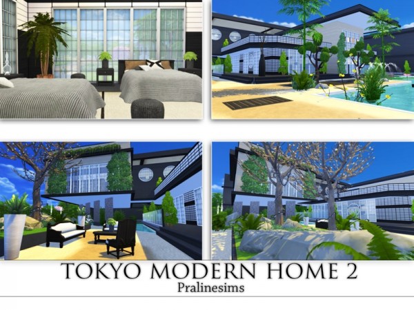  The Sims Resource: Tokyo Modern Home 2 by Pralinesims