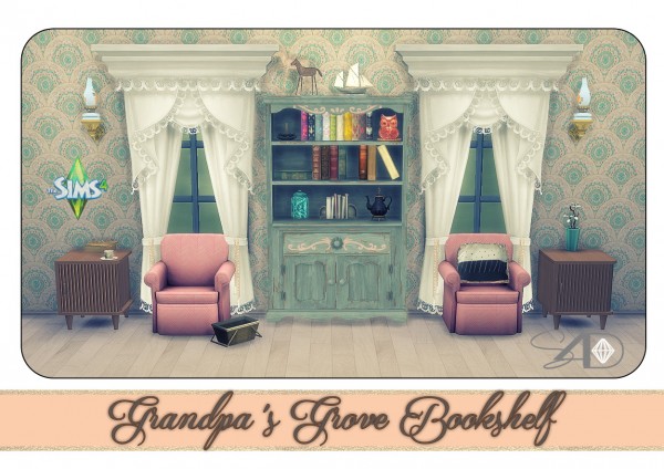  Sims 4 Designs: Grandpas Grove Empty Bookshelf
