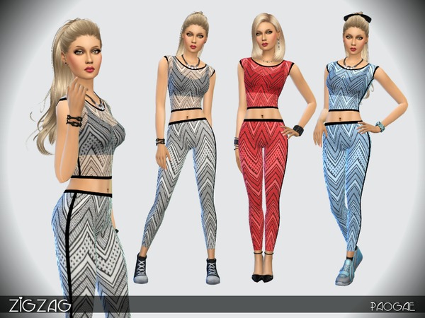  The Sims Resource: ZigZag by Paogae