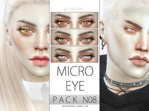  The Sims Resource: Micro Eye Pack N08 by Praline Sims