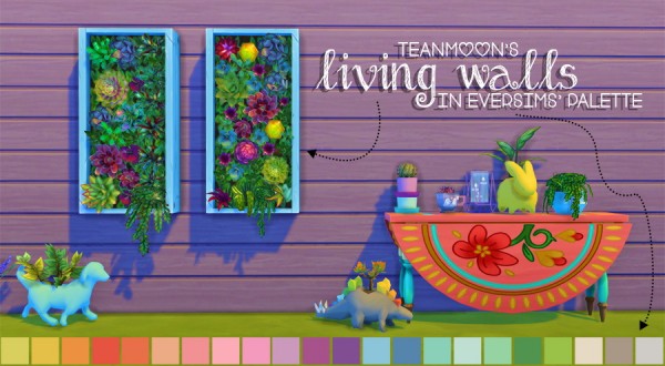  Simsworkshop: Teanmoons Living Walls by dtron