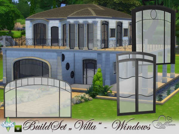  The Sims Resource: Build A Villa Windows and Doors by BuffSumm