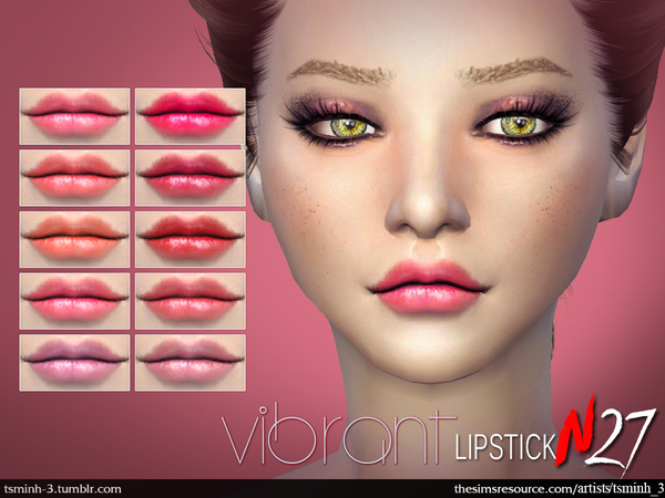  The Sims Resource: Vibrant lipstick