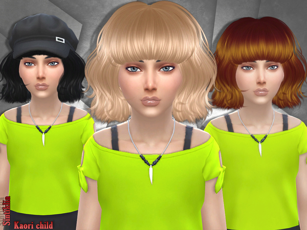  The Sims Resource: Sintiklia   Hair Kaori child