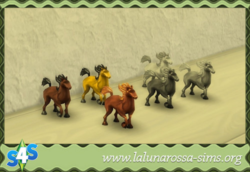  La Luna Rossa Sims: Pretty Prancing Palomino Pony Toy