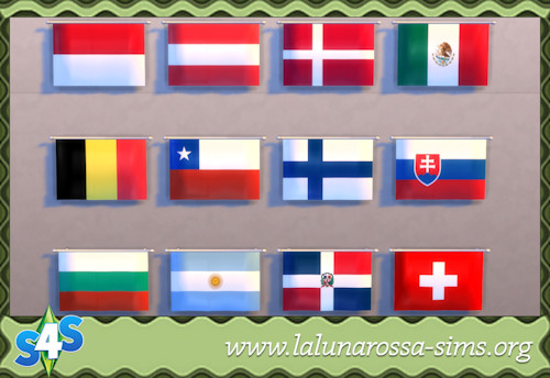  La Luna Rossa Sims: More National Flags