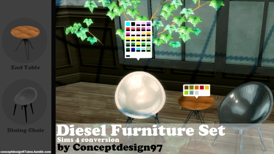  Simsworkshop: DIESEL Furniture Set by ConceptDesign97