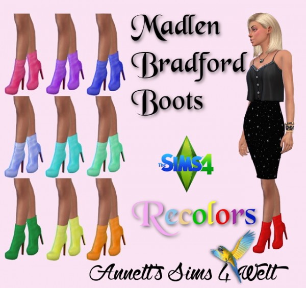  Annett`s Sims 4 Welt: Madlen Bradford Boots   Recolors