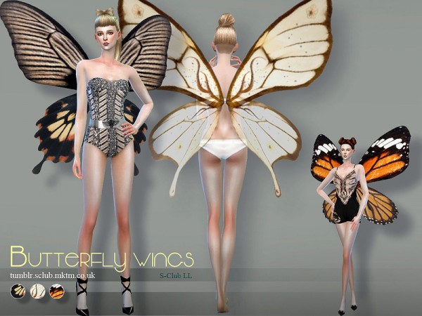  The Sims Resource: Butterfly wings 02 by S Club
