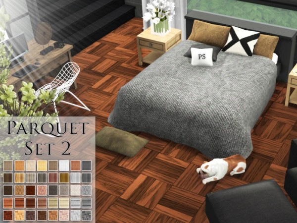  The Sims Resource: Parquet Set 2 by Pralinesims
