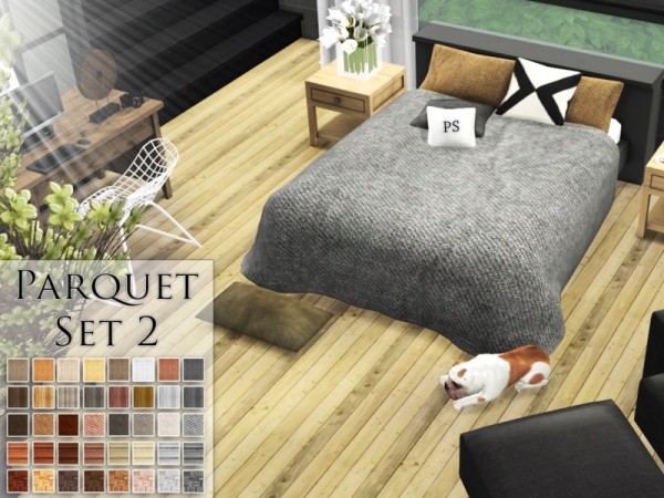  The Sims Resource: Parquet Set 2 by Pralinesims