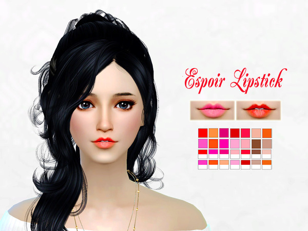  The Sims Resource: Espoir Lipstick by Sakura Phan