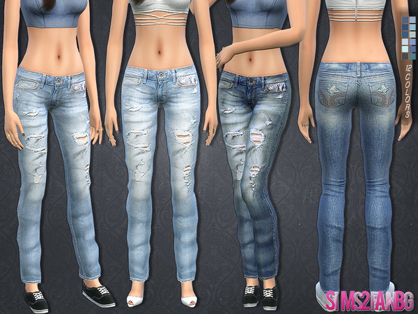  The Sims Resource: 149   3d Jeans by Sims2fanbg