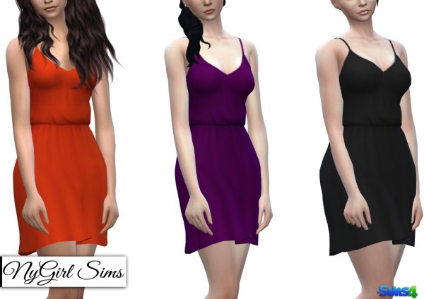  NY Girl Sims: Gathered Waist Sundress with Pockets