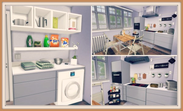  Dinha Gamer: White Kitchen with Laundry