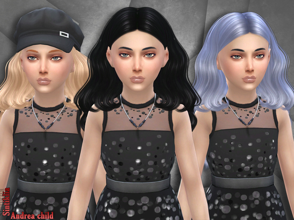  The Sims Resource: Sintiklia   Hair Andrea child