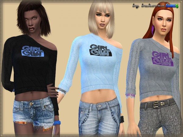  The Sims Resource: Top Girl by bukovka