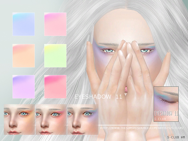  The Sims Resource: Eyeshadow 11 by S Club
