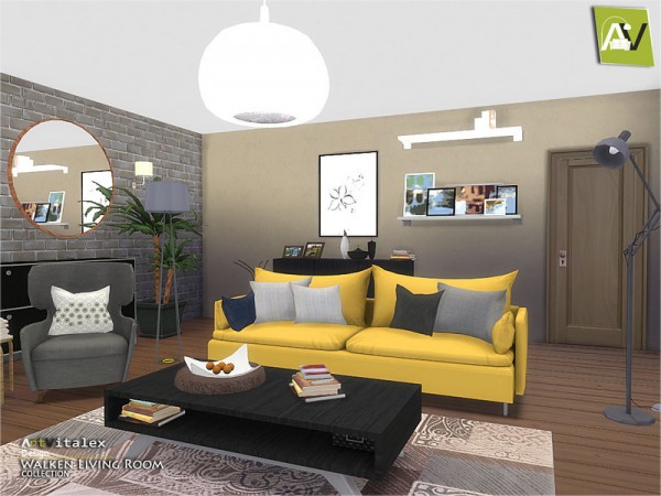  The Sims Resource: Walken Living Room by ArtVitalex