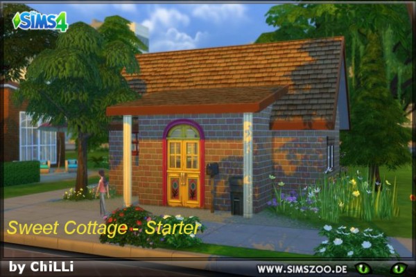 Blackys Sims 4 Zoo: Sweet Cottage by ChiLLi