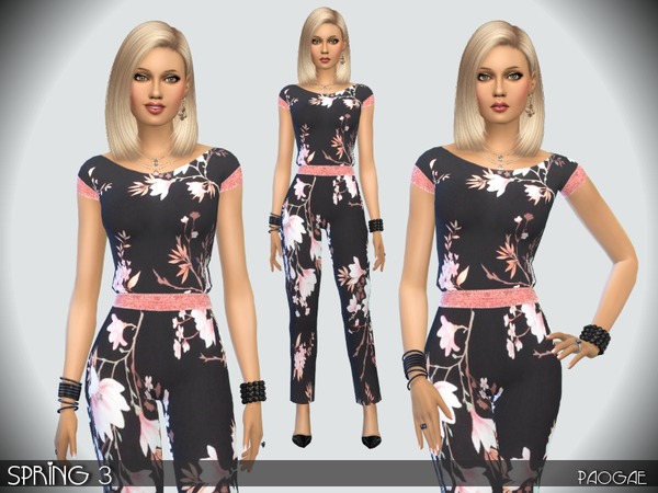  The Sims Resource: Spring 3 jumpsuit by Paogae