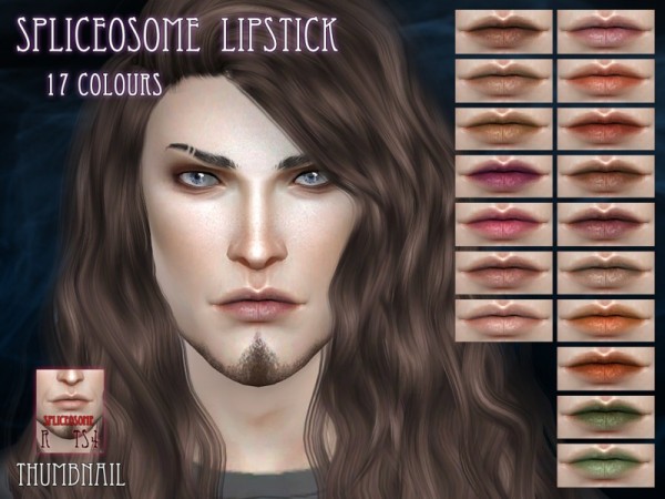  The Sims Resource: Spliceosome Lipstick by RemusSirion