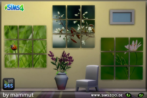  Blackys Sims 4 Zoo: Spring paintings by mammut