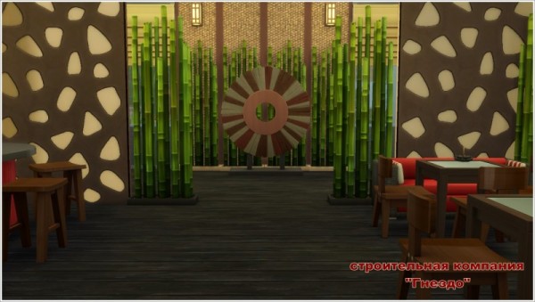  Sims 3 by Mulena: Japanese restaurant Wasabi