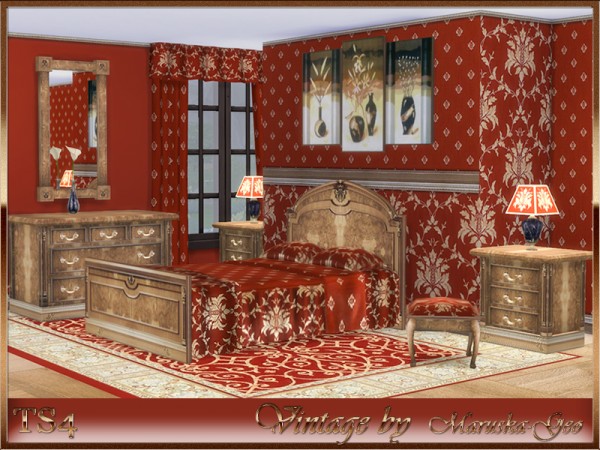  The Sims Resource: Set Vintage by Maruska Geo
