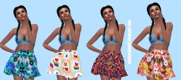  Sims Fashion 01: Skirt