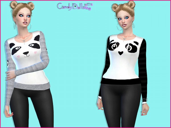  The Sims Resource: Candy Doll Sweet Panda Sweaters by DivaDelic06