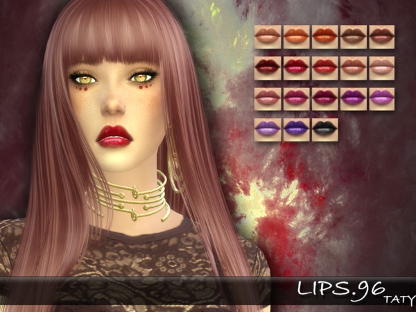  The Sims Resource: Lips 96 by Taty