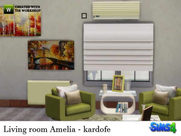  The Sims Resource: Living room Amelia by Kardofe