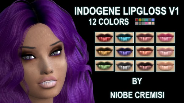  Simsworkshop: Indogene Lipgloss v1 by niobe cremsi