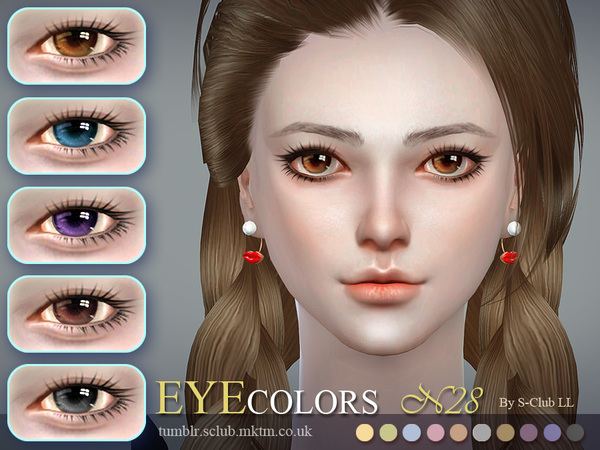  The Sims Resource: Eyecolor 28 by S Club