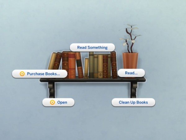  Mod The Sims: Rustic Wall Bookshelf by plasticbox