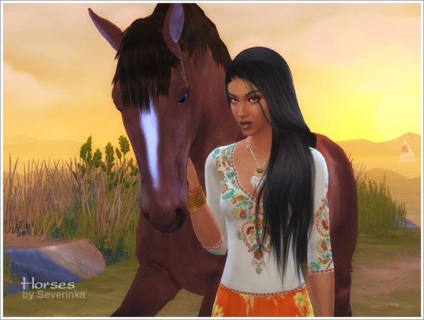  Sims by Severinka: Horses (decor)