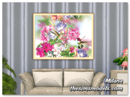  The Sims Models: Spring paintings by Milana