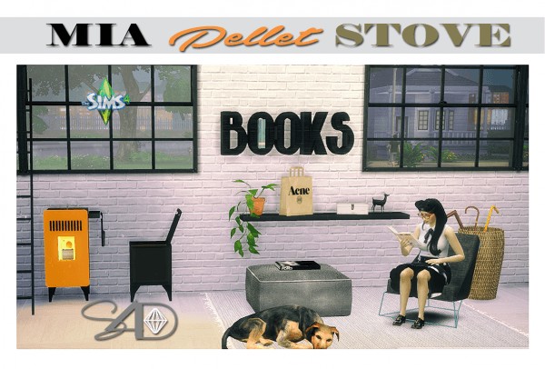  Sims 4 Designs: MIA Pellet Stove Fireplace