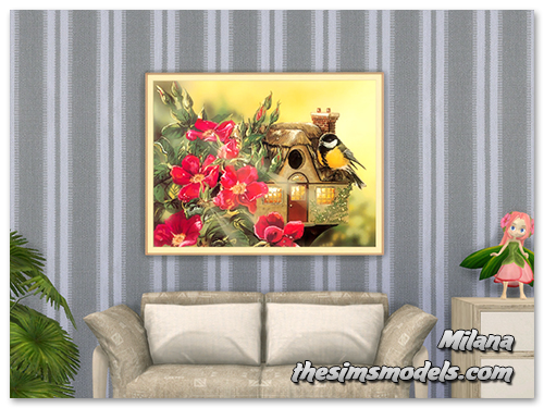  The Sims Models: Spring paintings by Milana
